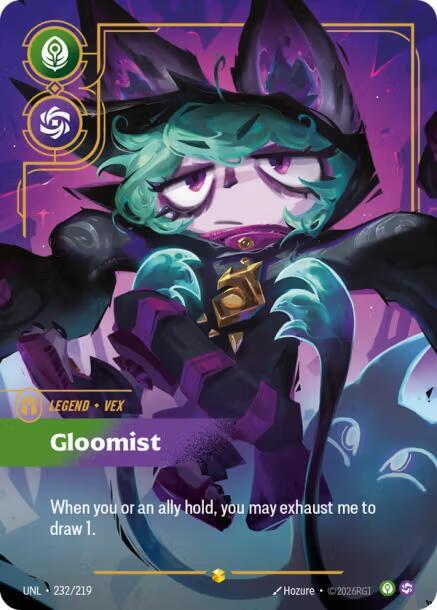 Vex Gloomist Overnumbered Riftbound Unleashed 232/219