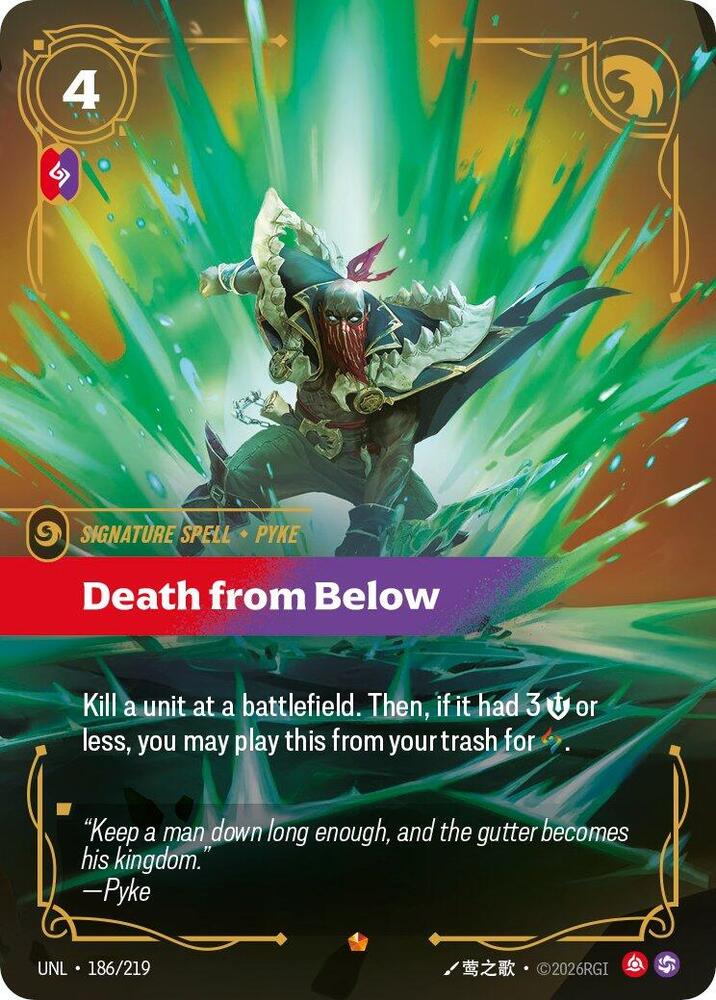 Death from Below Riftbound Unleashed 186/219