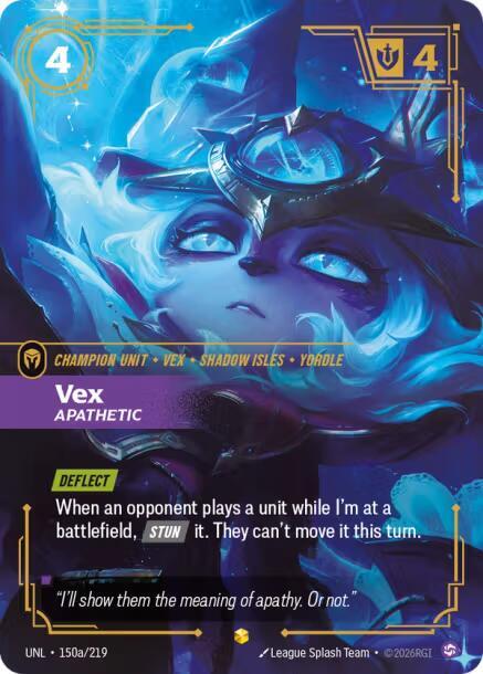 Vex Apathetic Alternate Art Riftbound Unleashed 150a/219