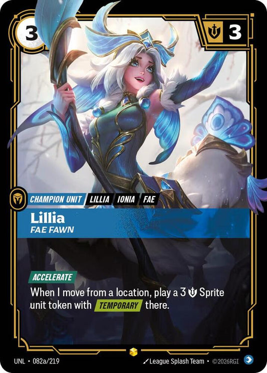 Lillia Fae Fawn Alternate Art Riftbound Unleashed 082a/219