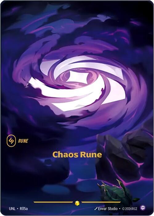 Chaos Rune Alternate Art Riftbound Unleashed R05a