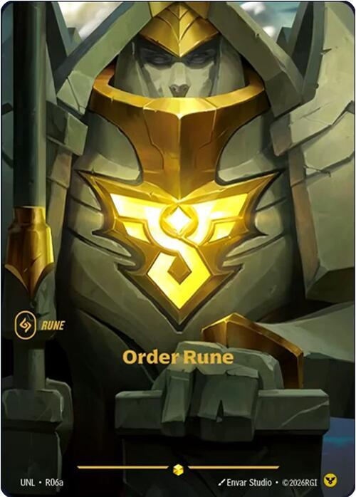 Order Rune Alternate Art Riftbound Unleashed R06a